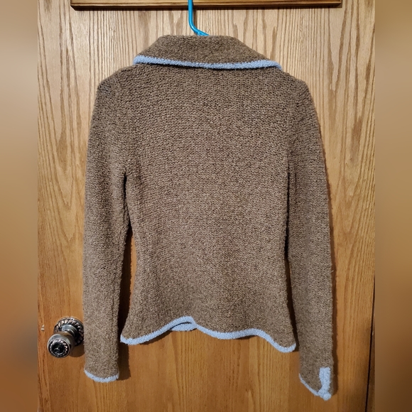 Sleeping on Snow brown and blue sweater - Picture 2 of 3